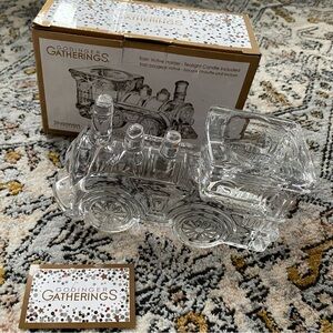 Godinger Train Votive crystal Tealight Holder